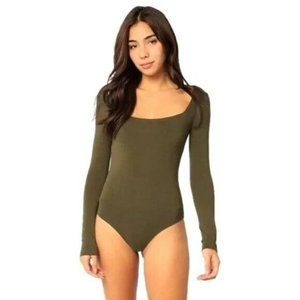 Madewell Olive Long Sleeve Bodysuit